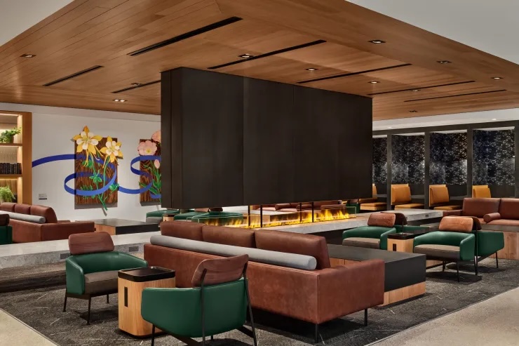 United Club lounge at Denver International Airport